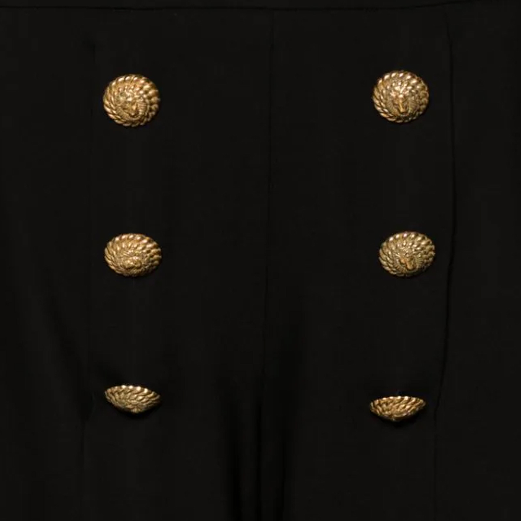 Cheap (W) 발망 SS24 블랙 하이웨이스트 엠보 더블브레스트 쇼츠 CF1PA235-VE17-0PA