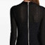 Cheap (W) BALMAIN SS24 Mini Dress Lengan Panjang Hitam dengan Corak Logo Maze. DF1R8029-KG96-EAC