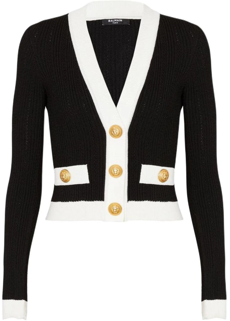 women-balmain-ss-24-black-ribbed-v-neck-button-up-cropped-knit-cardigan-cf-0-kl-018-kf-24-eab