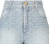 Details for (W) BALMAIN SS24 淺藍色寬版字母扣牛仔短褲 CF1MA100-DD27-6FF