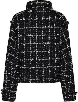 (Women) Balmain SS24 Black Tweed Turtleneck Slim Fit Short Jacket CF1TF255-CE64-EBB Lookbook (Women) Balmain SS24 Black Tweed Turtleneck Slim Fit Short Jacket CF1TF255-CE64-EBB