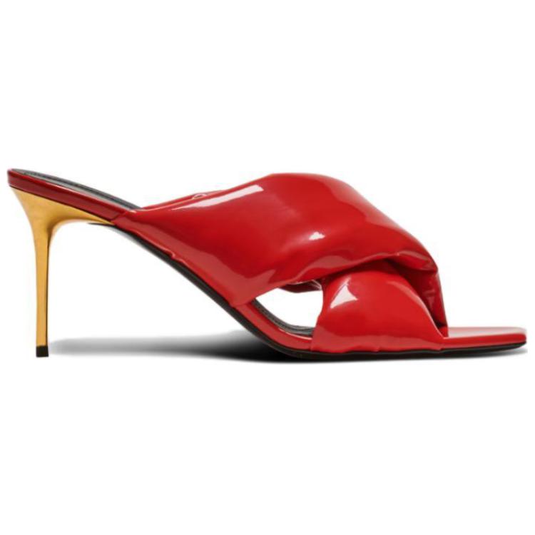 Order (W) Balmain Stiletto Tacco Slide ''Red Comfort'' BN0UR950LPAT3KB
