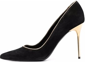 (Women) Balmain Suede High Heel 'Fashion Stiletto Black' XN1UA517LCMLEAD (Women) Balmain Suede High Heel 'Fashion Stiletto Black' XN1UA517LCMLEAD