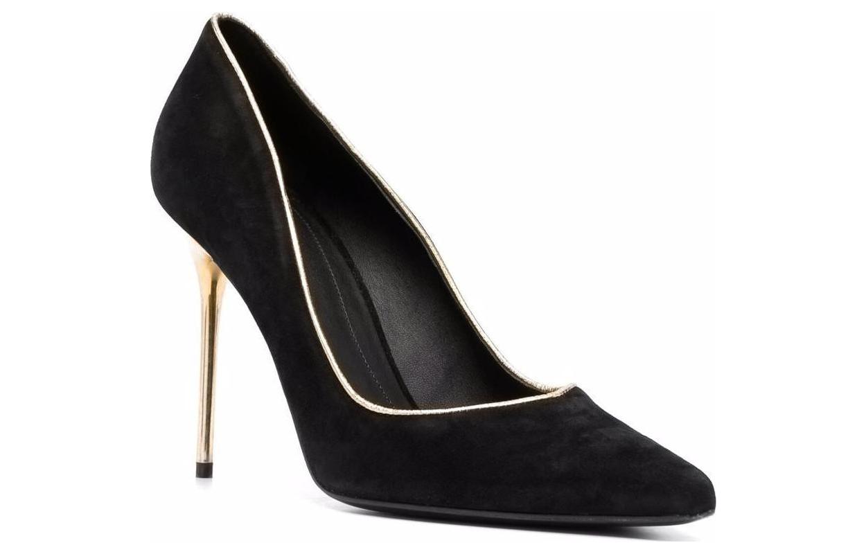 (W) Balmain Suede High Heel 'Fashion Stiletto Black' 圖 2