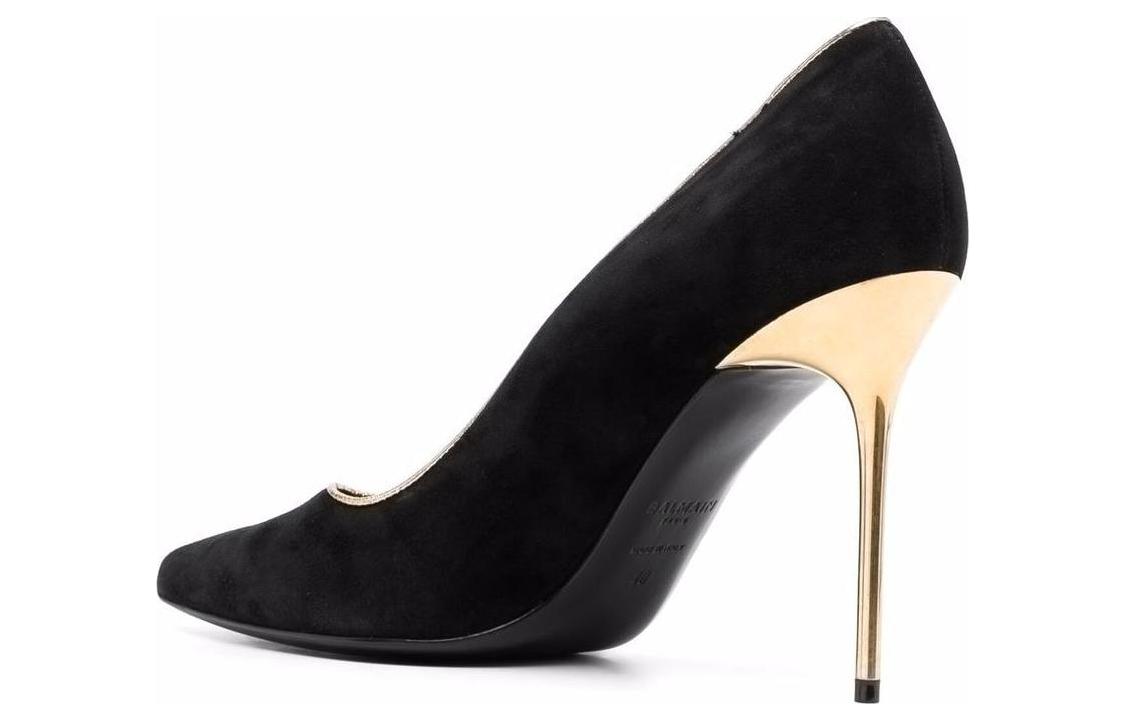 (W) Balmain Suede High Heel 'Fashion Stiletto Black' 圖 3