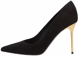 (Women) Balmain Suede Slip-On 'Fashion Stiletto Heel Black' AN1UA517LCMK0PA (Women) Balmain Suede Slip-On 'Fashion Stiletto Heel Black' AN1UA517LCMK0PA