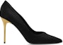 Order (Women) Balmain Suede Slip-On 'Fashion Stiletto Heel Black' AN1UA517LCMK0PA