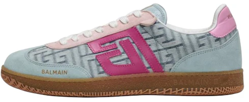 (Women) BALMAIN Swan Blue Denim Leather Casual Sneakers for Women DN1VI735TDSC (Women) BALMAIN Swan Blue Denim Leather Casual Sneakers for Women DN1VI735TDSC