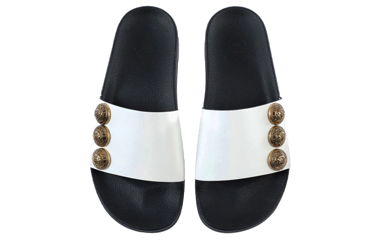 (W) Balmain Symi 'White Fashion Slides' 圖 3