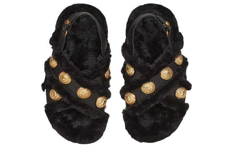 (W) Balmain Tam 'Black Faux Fur Leather' 圖 3