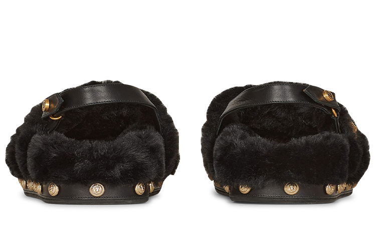 (W) Balmain Tam 'Black Faux Fur Leather' 圖 4