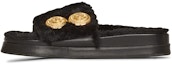 Buy (W) Sandal Rata Balmain Tam 'Bulu Palsu Hitam' YN1UL776TCFB0PA