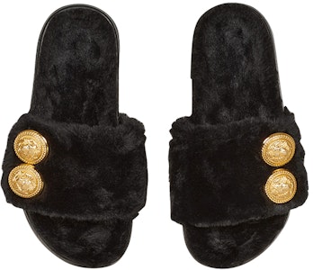 (W) Sandal Balmain Tam 'Bulu Palsu Hitam' YN1UL776TCFB0PA Lookbook (W) Sandal Balmain Tam 'Bulu Palsu Hitam' YN1UL776TCFB0PA