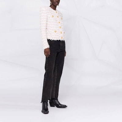 (W) 발망 트위드 노카라 자켓 여성 핑크 화이트 XF1SK250KB19-GAD Purchase (W) 발망 트위드 노카라 자켓 여성 핑크 화이트 XF1SK250KB19-GAD