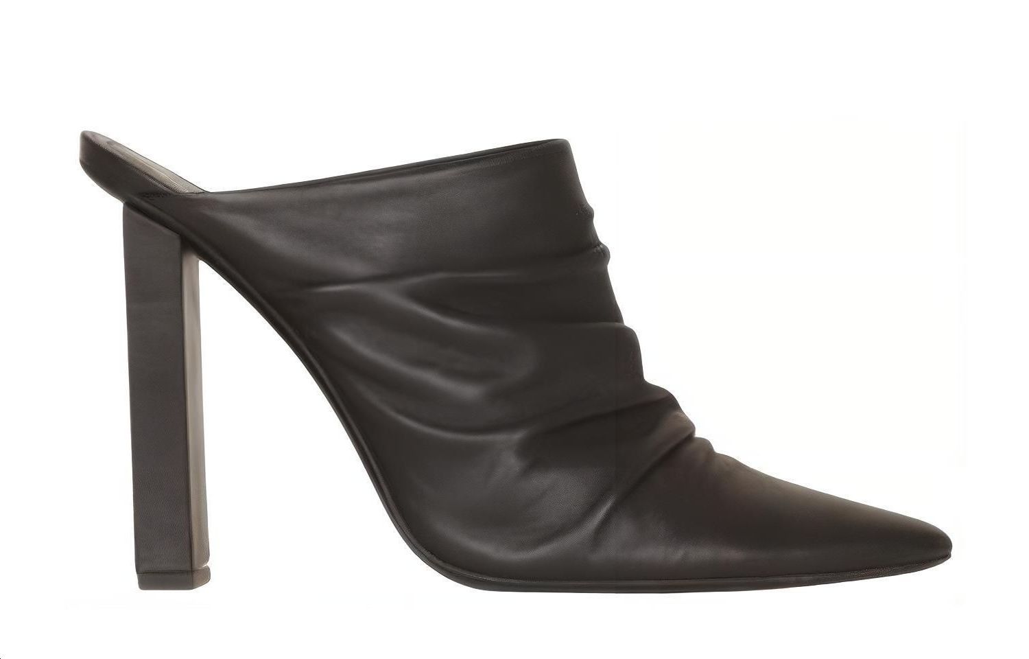 (W) Balmain Ulla 'Pleated Leather Slide Black' 圖 2