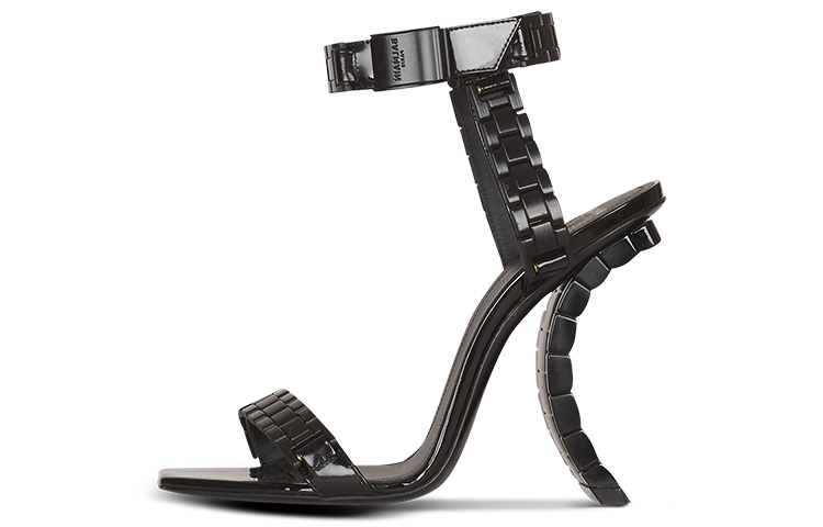 Buy (W) Balmain Ultima 'Sandalias de Cuero Charol Negro' XN0UH751LWCR0PA