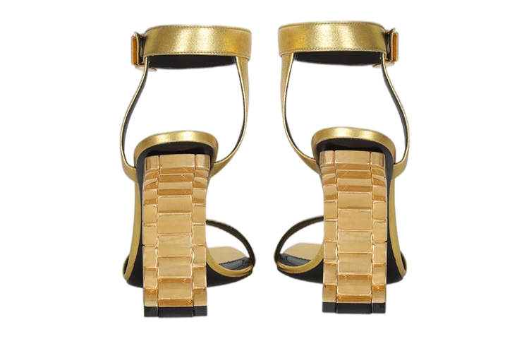 (W) Balmain Ultima 'Gold Leather Sandals' 圖 3