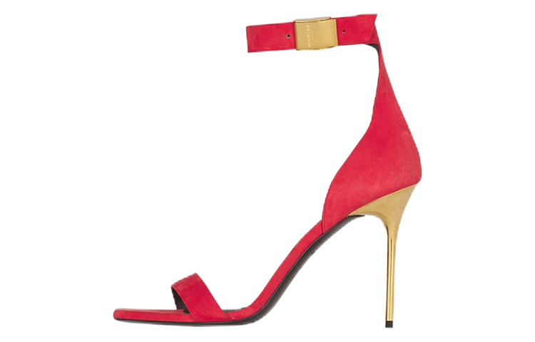 (Women) Balmain Uma Sandal 'Red Suede' XN0UH742LCMK3BZ