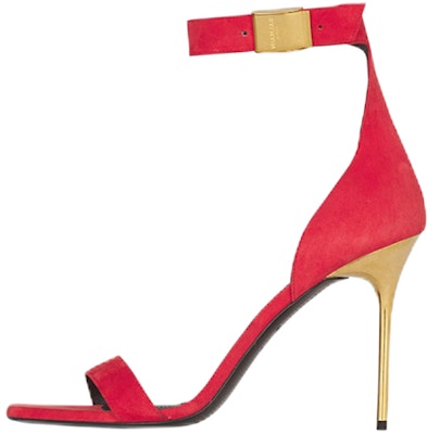 (Women) Balmain Uma Sandal 'Red Suede' XN0UH742LCMK3BZ Buy (Women) Balmain Uma Sandal 'Red Suede' XN0UH742LCMK3BZ
