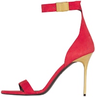 (Women) Balmain Uma Sandal 'Red Suede' XN0UH742LCMK3BZ (Women) Balmain Uma Sandal 'Red Suede' XN0UH742LCMK3BZ