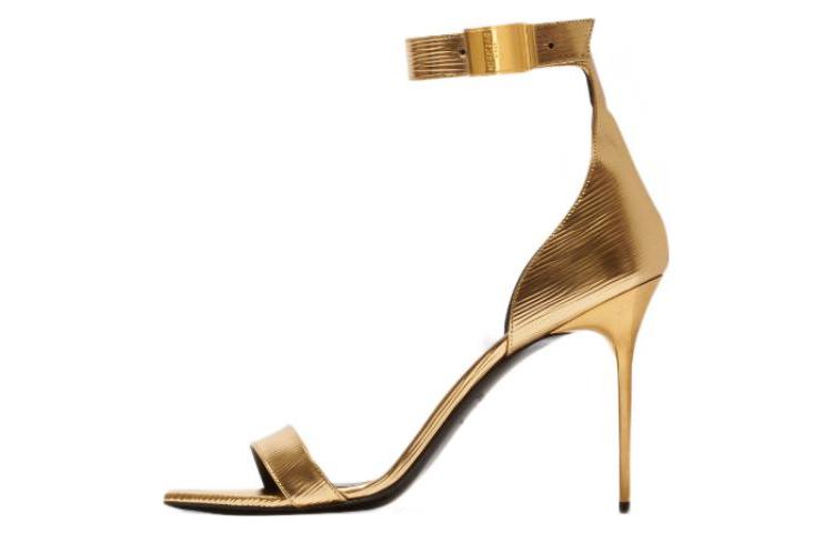 (Women) Balmain Uma Sandals 'Gold Buckle Stiletto' AN1UH742LNXO1KA