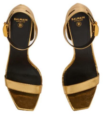 (Women) Balmain Uma Sandals 'Gold Buckle Stiletto' AN1UH742LNXO1KA Lookbook (Women) Balmain Uma Sandals 'Gold Buckle Stiletto' AN1UH742LNXO1KA