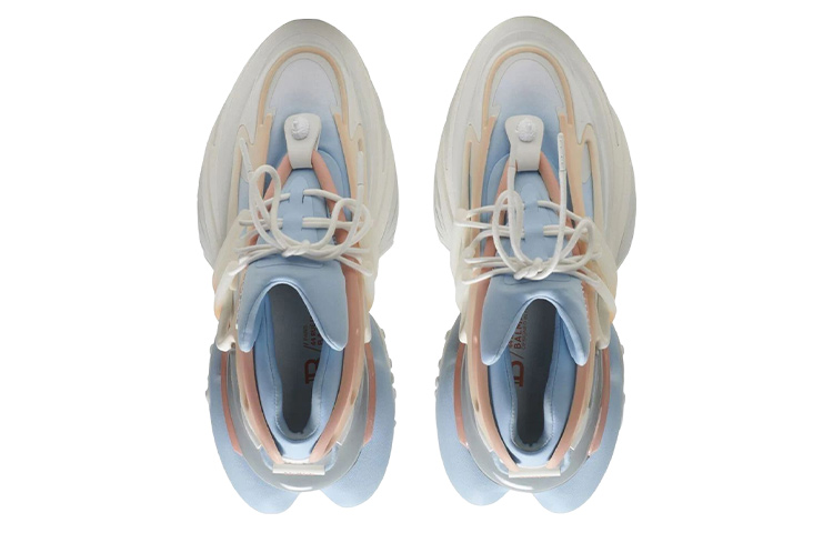 Lookbook (W) Balmain Unicorn Low 'Azul y Blanco con Correa de Moda' AN0VF724KNCGGMO