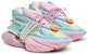 (W) Balmain Unicorn Low 'Warna-Warni Pastel' BN1VF724KMNC-AAA