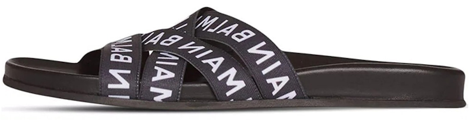 (W) Sandalia Plana Balmain Union Logo 'Negra' XN0UR748TWBAEAB Buy (W) Sandalia Plana Balmain Union Logo 'Negra' XN0UR748TWBAEAB