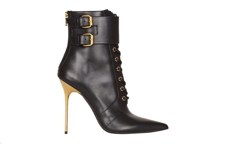 (W) Balmain Uria 'Black Leather' 圖 2