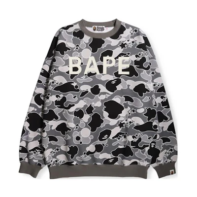(Women) BAPE Camo Alphabet Print Crewneck Sweatshirt 0ZXSWW213501H