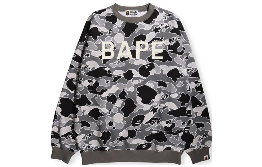 (Women) BAPE  Camo Alphabet Print Crewneck Sweatshirt 0ZXSWW213501H 圖 2