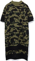 (Women) BAPE Camo Patchwork Mesh Short-Sleeve Midi Dress. 0ZXDSW135501E (Women) BAPE Camo Patchwork Mesh Short-Sleeve Midi Dress. 0ZXDSW135501E