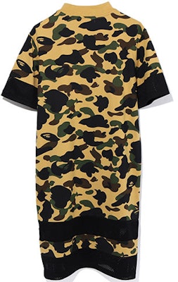 (W) BAPE 迷彩拼接網布短袖中長洋裝 0ZXDSW135501E Purchase (W) BAPE 迷彩拼接網布短袖中長洋裝 0ZXDSW135501E