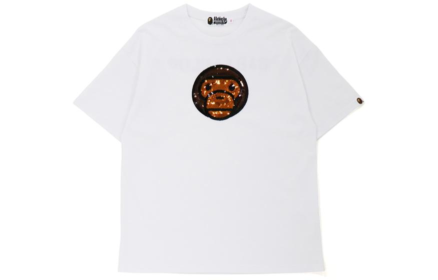 (Women) BAPE  Cartoon Sequin Logo Tee with Back Letter Print. 0ZXTEW209509H 圖 2