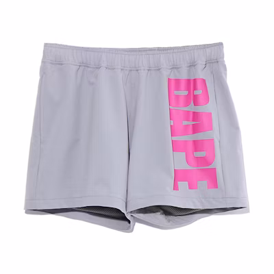 (Women) BAPE Logo Colorblock Printed Casual Shorts. 0ZXSPW153501E