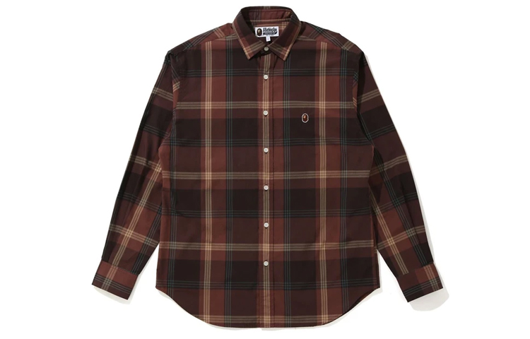 (Women) BAPE  Plaid Long Sleeve Shirt 1H30-231-505