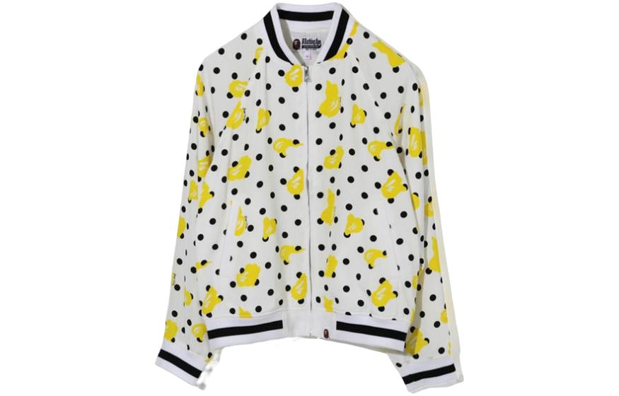 Lookbook (W) 베이프 폴카 도트 에이프 헤드 프린트 집업 재킷. 0ZXJKW240503G