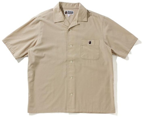 (W) BAPE 短袖襯衫 - 猿人刺繡與口袋設計。 0ZXSTW231501H Buy (W) BAPE 短袖襯衫 - 猿人刺繡與口袋設計。 0ZXSTW231501H