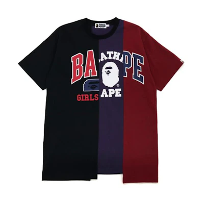 (Women) Bape A BATHING APE Ape Logo Crewneck Graphic Short Sleeve T-Shirt. 0ZXTEW235504H