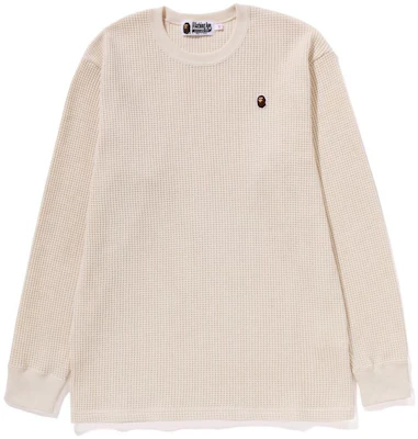 (W) Bape A BATHING APE 長袖圓領純色上衣T恤。 1J80-211-001 Order (W) Bape A BATHING APE 長袖圓領純色上衣T恤。 1J80-211-001