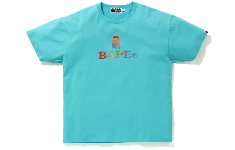 (Women) Bape A BATHING APE  Multicolor Logo Print Fitted Short Sleeve Tee. 1H30-209-504 圖 4