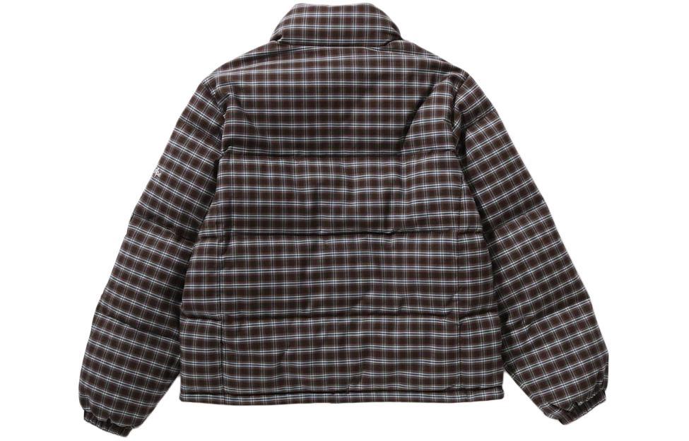(Women) Bape A BATHING APE  Plaid Zip Pocket Down Jacket Brown. 1J80-244-001 圖 3
