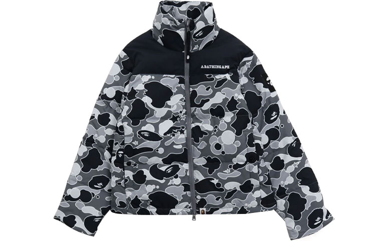 (Women) Bape A BATHING APE Ape Head FW21  Colorblock Down Jacket. 1H80-241-501 圖 2