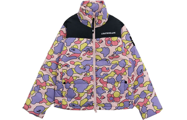 (Women) Bape A BATHING APE Ape Head FW21  Colorblock Down Jacket. 1H80-241-501 圖 4