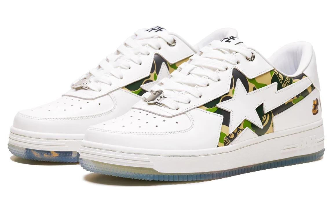Lookbook (W) BAPE A BATHING APE Bapesta Low "白色舒适" 0ZXSHW291915L
