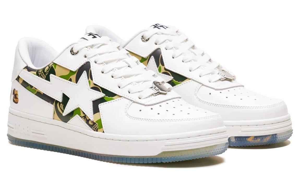 Shop (W) BAPE A BATHING APE Bapesta Low "白色舒适" 0ZXSHW291915L