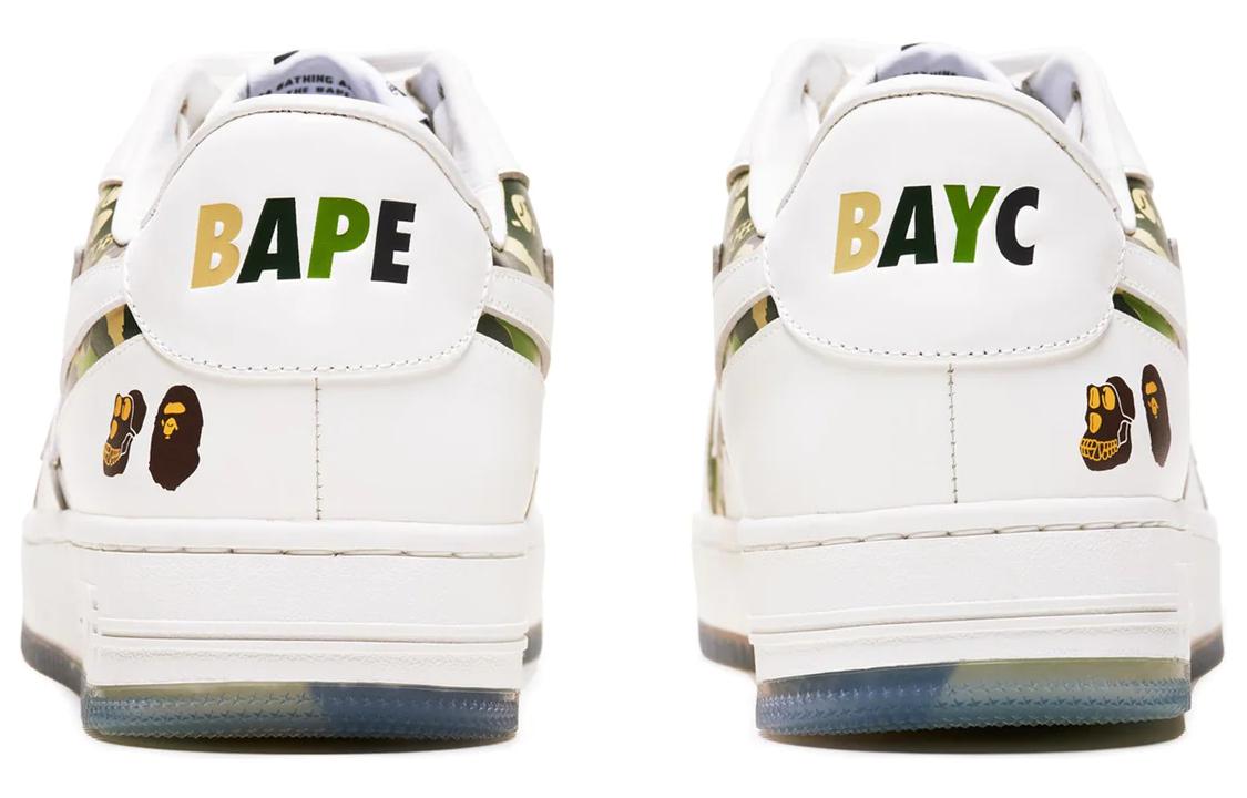 Purchase (W) BAPE A BATHING APE Bapesta Low "白色舒适" 0ZXSHW291915L