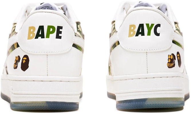 (W) BAPE A BATHING APE Bapesta Low 'Comfort Putih' 0ZXSHW291915L Purchase (W) BAPE A BATHING APE Bapesta Low 'Comfort Putih' 0ZXSHW291915L