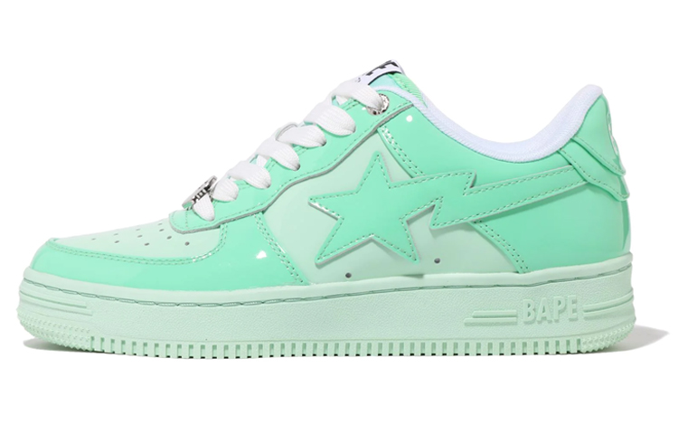 Buy A BATHING APE STA 皮革 繫帶低筒平跟 時尚板鞋 女款